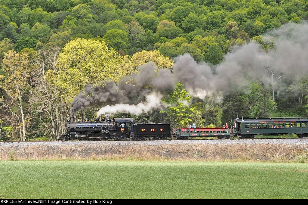 EBT 16 southbound on the high fill